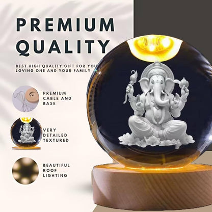 3D Crystal Lamp ( Ganesh/Lakshmi )