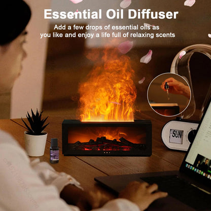 Air Humidifier Flame Diffuser