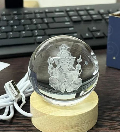 3D Crystal Lamp ( Ganesh/Lakshmi )