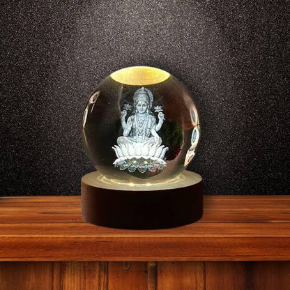 3D Crystal Lamp ( Ganesh/Lakshmi )